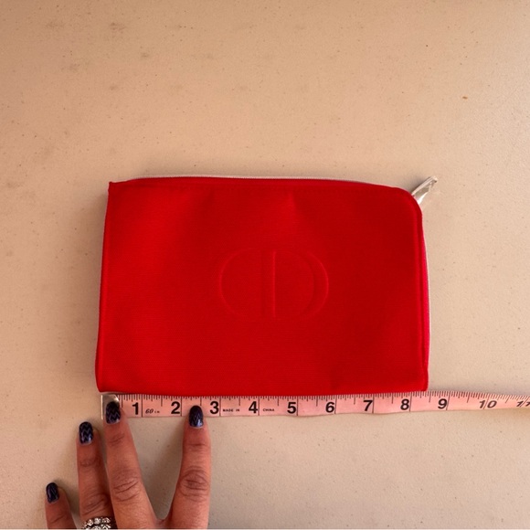 Christian Dior Red Makeup Pouch/Clutch - Picture 2 of 10